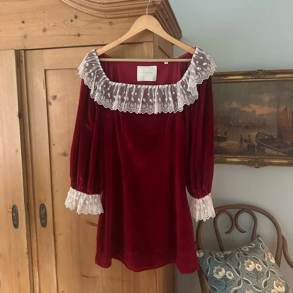 Dôen Franique Dress - Rosso - Picture 1 of 4